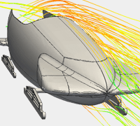 有舵雪橇的CFD模拟