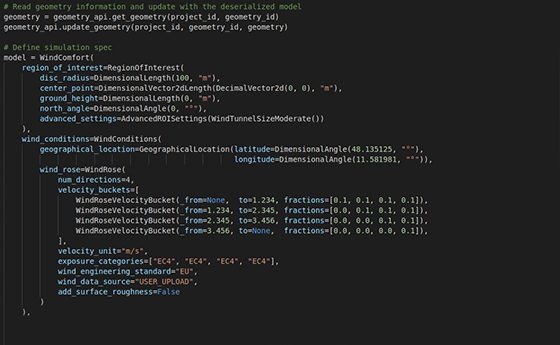 用于与SimScale API集成的Python代码，用于自动化模拟